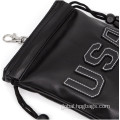 Drawstrings Leather Pu Pouch Soft PU Leather Drawstring pouch Supplier